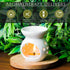 White Oval Ceramic Oil Diffuser Fragrance Humidifier